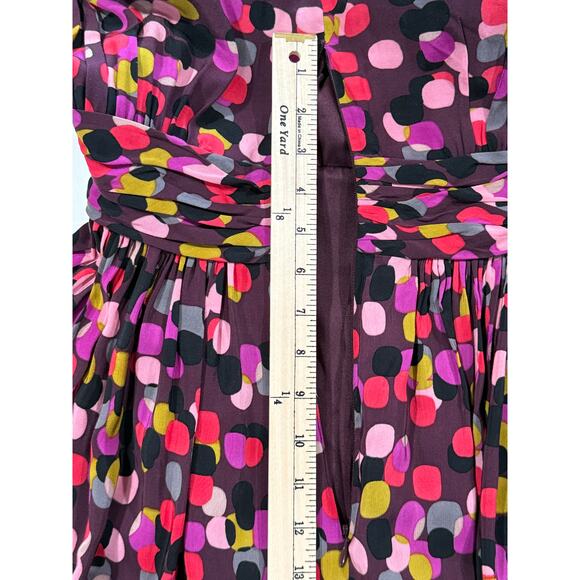Boden Selina Polka Dot Dress Wine & Pink Multi Color Size 6L (076) - Picture 12 of 12